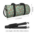 thumbnail image 4 of KLL Retro Hippie Groovy Mushroom Duffle Bag For Men Women Sport Gym Fitness Tote Travel Training Workout Basketball Football Weekender, 4 of 8
