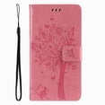 thumbnail image 1 of Wallet Case For Huawei P Smart 2018 2019 2020 2021 P8 P9 P20 P30 P40 Lite Pro 2017 Cute Cat Tree Card Slots Protect Cover D06F Pink For P40, 1 of 6