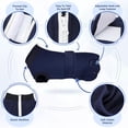 thumbnail image 2 of Traje de recuperación Lukovee para perros, heridas abdominales, esterilizador, talla XL, color azul oscuro, 2 of 6