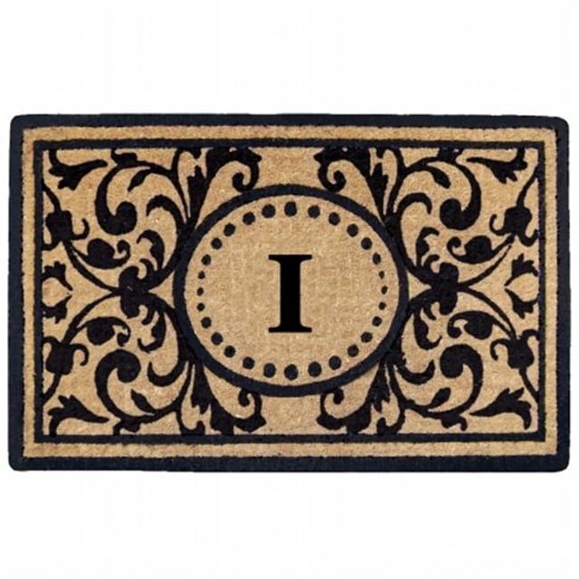 Nedia Home O2351I 18 x 30 Po Heavy Duty Coco Mat Monogrammé I