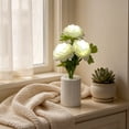 thumbnail image 1 of Peony Flower Night Light Simulation Fake Flower Night Light Bedroom Bedside Light Light Home Decoration Desktop Ornaments Battery Not Included, 1 of 6