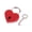 Red, variant on Zeiwohndc Mini Heart Shaped Lock with for Key Personalized Love Padlock for Anniversary