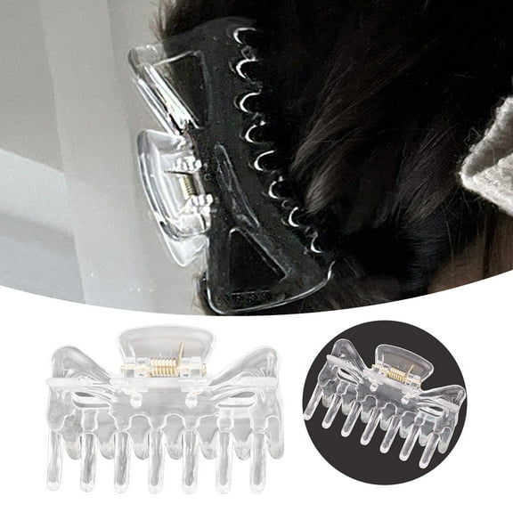 6pcs Long Clear Mini Hairpin Hair Clip Clamp Barrette DIY Accessories for Women and Girls