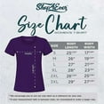 thumbnail image 4 of Shop4Ever Women's Skeleton Pocket Size Rock N' Roll Hand Sign Pocket Size Graphic T-Shirt Large Purple, 4 of 5