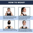 thumbnail image 4 of Wonder Care Rigid Cervical Collar | Plastic Neck Support Brace Adjustable Height Collar Support Brace Wraps Aligns & Stabilizes Vertebrae Neck Brace for Neck Pain and Spine Pressure for Women & Men, 4 of 6