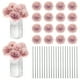 thumbnail image 1 of Uxcell Flores de Bola de Crisantemo Artificial, Ramos de Seda de Hortensia Falsos para el Hogar/Boda Rosa Otoñal 30 Pack, 1 of 7