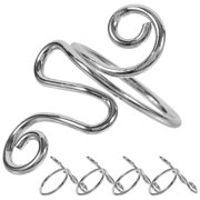ONAPARTER 5 Pcs Crochet Ring Knitting Rings for Finger Tension Adjustable Relojes Garming Silver