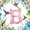 Pink B, variant on Castle Fairy Floral Letter P Hummingbird Full Size Comforter Sets 3 Pieces for Women,Watercolor Print Bedding Sets