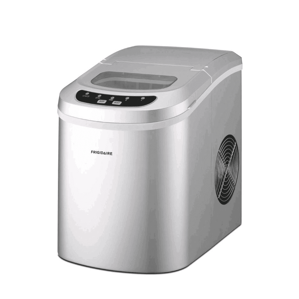 Restored Frigidaire EFIC108BSilver Portable Compact Maker, 26 lb per