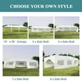 thumbnail image 3 of EDOEMSE 10'x30' Outdoor Canopy Tent, Heavy Duty Party Wedding Event Tent with 7 Sidewalls, 3 of 8