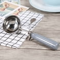 thumbnail image 3 of Nimoa Ice Cream Spoon, Practical Stainless Steel Fruit Ice Cream Scoop Spoon with Plastic Handle Kitchen Tool Hot(7.2CM), 3 of 4