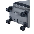 thumbnail image 4 of Wrangler 20-inch Soft-Side Expandable Rolling Carry-on with 8-Wheel Spinner System, Sharkskin Grey, 4 of 7