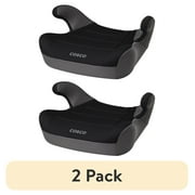 (2 pack) Cosco Kids Rise LX Toddler Booster Car Seat, Fossil Black