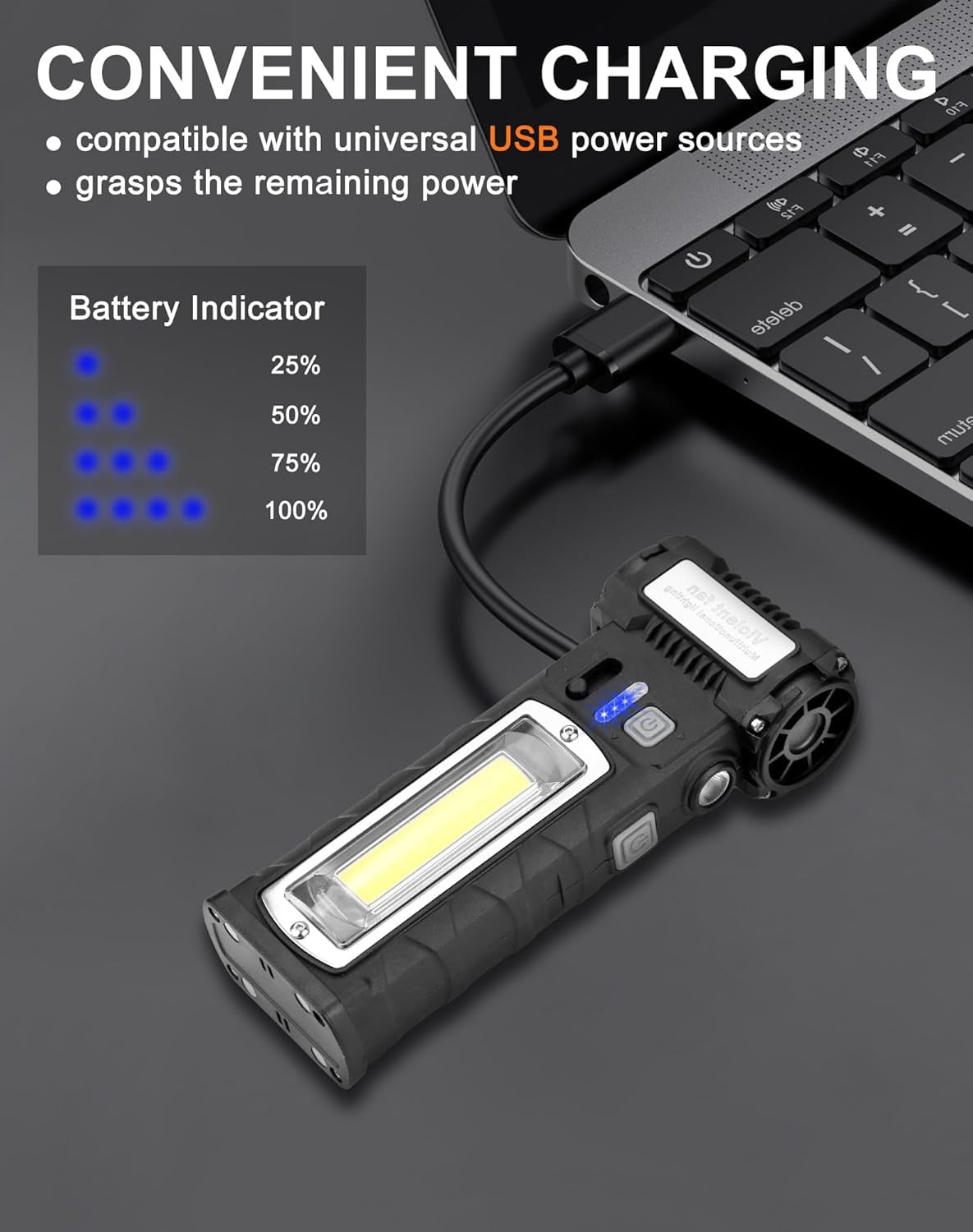 Compressed Air Duster, 130000RPM Electric Air Duster with LED Display, 2 Gear Adjustable Cordless Air Blower Magnetic Base, 8000mAh Rechargeable Air Duster for PC, Keyboard, Car, Outdoors, Home