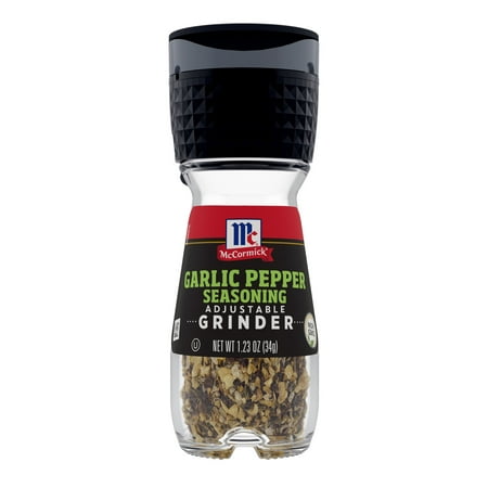 UPC 052100136387 product image for McCormick Garlic Pepper Seasoning Grinder  1.23 oz Mixed Spices & Seasonings | upcitemdb.com