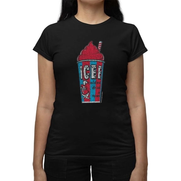 Classic Cup Design - Retro ICEE 'Coldest Drink In Town' Graphic Women's T-shirt