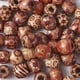 thumbnail image 2 of 100 cuentas de madera de barril con agujero grande impreso, 16 mm, para hacer joyas artesanales, espaciador suelto, cuentas de madera, 2 of 5