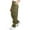 #Army Green, variant on Women's High Waist Straight Leg Cargo Pants,Multi Side Pockets with Button,Army Green,Women's Capri XXL