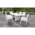 thumbnail image 1 of Monaco Rectangular Outdoor Patio Dining Table with 6 Armless Chairs, 1 of 2