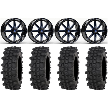 Fuel Maverick Blue 20 Wheels 33 ACP Tires Kawasaki Mule Pro FXT