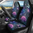 thumbnail image 2 of Yuyamidu Hummingbird Car Seat Covers Front Seats Only 2 PCS Set Purple Rose Vehicle Seat Covers for Most Cars SUV Sedan Truck, 2 of 7