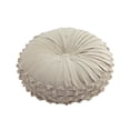 thumbnail image 1 of Coussin Rond en Velours Ivoire - Ensemble de 2, 1 of 4