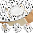 thumbnail image 4 of Black and White Halloween Ghosts Round Fitted Tablecloth with Elastic Edge,Dining Table Cover Waterproof,Outdoor Round Tablecloth for Camping,Dining,Indoor and Outdoor, 4 of 7