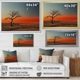 thumbnail image 4 of Designart "Charming Minimalism In Orange And Blue Desert Nature Scenes" Africa Floater Framed Wall Art Prints, 4 of 5