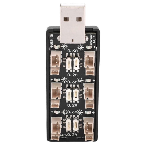 Lithium Battery Charging Board 6‑Channel USB to 3.8V High Voltage Components 4.35V