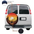 thumbnail image 4 of KAKALAD Wild West American Desert Cowboy On Horse 03 Spare Tire Cover Universal Vehicle Accessories Buckle Car Tools 17”in, 4 of 6