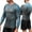 Grey/Aqua, variant on Fusion Long Sleeve Jiu Jitsu Rashguard - Grey/Aqua, Medium
