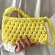 thumbnail image 2 of Bolso de viaje para mujer, Bolso de diseño tejido con cuerda de algodón, Bolso de ganchillo hecho a mano informal, 2 of 5