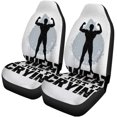 thumbnail image 2 of RYLABLUE Set of 2 Car Seat Covers Sweat is Just Crying Workout and Fitness Motivation Universal Auto Front Seats Protector Fits for Car,SUV Sedan,Truck, 2 of 5