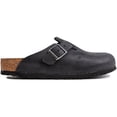 thumbnail image 1 of Zueco Birkenstock Boston Classic Arch de piel engrasada negra, 1 of 4