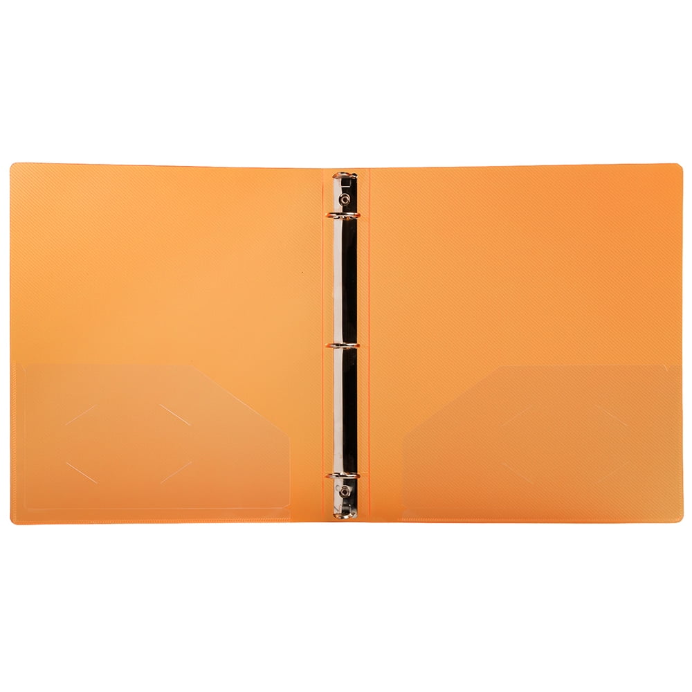 JAM PaperB. Plastic 1 inch Binder Orange 3 Ring Binder Sold
