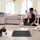 thumbnail image 5 of Tapete absorbente para comederos de mascotas, de secado rápido e impermeable, ideal para gatitos, perros y cachorros, 5 of 7