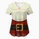 thumbnail image 3 of Tops de Enfermería de Navidad para mujer, uniforme de trabajo, Blusa de manga corta con cuello en V, ropa de enfermería, uniforme de túnica para enfermeras, 3 of 5