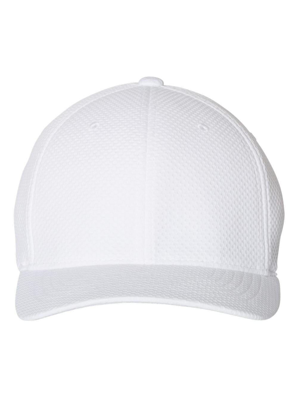 Hexagon & L/XL - 3D Flexfit WHITE Cap Dry Cool - Jersey