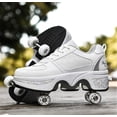 thumbnail image 3 of Chaussures de Patins à Roulettes Déformation Chaussures de Marche Automatiques avec Roue à Déformation à Double Rangée Chaussures de Patinage pour Adultes et Enfants, 3 of 5