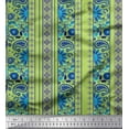 thumbnail image 1 of Soimoi Poly Georgette Fabric Stripe,Floral & Paisley Printed Craft Fabric by The Yard 52 Inch Wide, 1 of 1