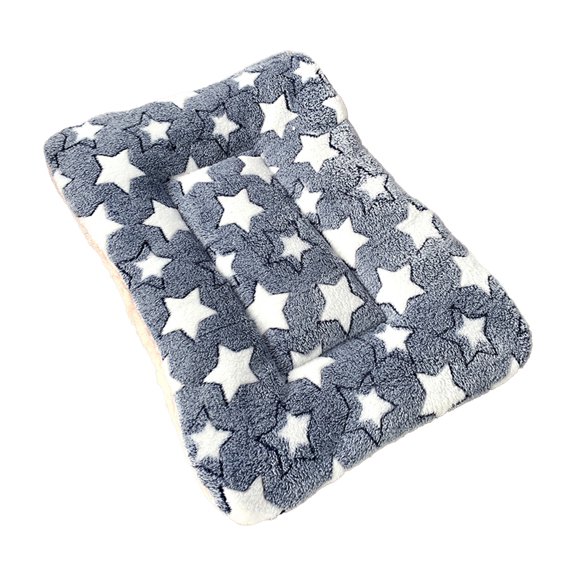 Hgallory Cotton Kennel Sleeping Pet Sofa Bed for Cats Dogs, Household Thick Soft Pet Carpet Floor Mats for Small & Medium Pets, Modern Home Decor Oet Mat for Fall Winter, 13"x19", 1PC, Gray