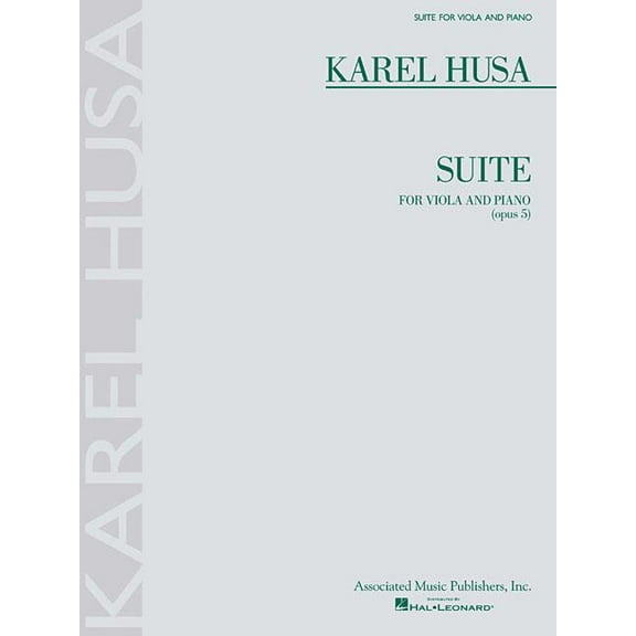 Karel Husa - Suite for Viola and Piano, Op. 5 (Paperback)