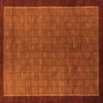 thumbnail image 1 of Ahgly Company Indoor Square Abstract Orange Modern Area Rugs, 3' Square, 1 of 4