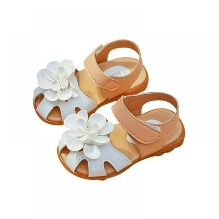 

Xinhuaya Girls Toddler/Little Kid Closed-Toe Flower Summer Dress Sandals Shoes