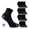 thumbnail image 2 of Quarter Fruit Of The Loom Paquete De 20 Pares Para Mujer, 2 of 5