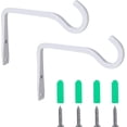 thumbnail image 1 of Gancho para colgar de 6 pulgadas, gancho de pared de metal, soporte para colgar plantas, gancho de pastor, para colgar comederos de pájaros, campana de aire, cesta de flores, linterna, interior/exter JAMW Sencillez, 1 of 4