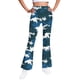 thumbnail image 2 of Pantalones largos con estampado de camuflaje para niñas, forro polar cálido, leggings casuales ligeramente acampanados, traje para niñas de 5 a 16 años., 2 of 4