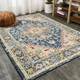 thumbnail image 5 of JONATHAN Y MODERN PERSIAN 5 x 8 Area Rug, Brooklyn Geometric Medallion - Blue/Beige, MDP207A-5, 5 of 10