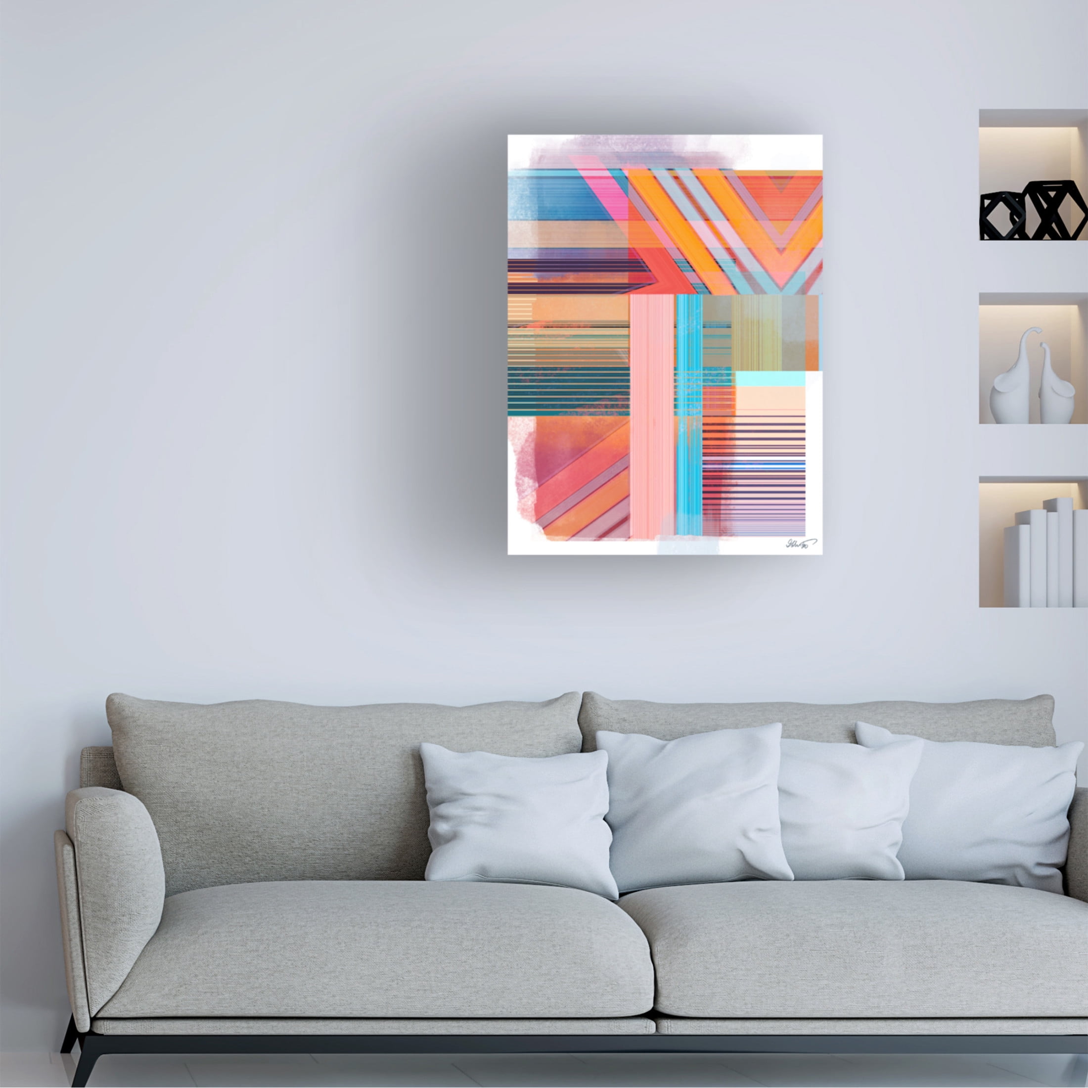 Canvas Wall Art - Ishita Banerjee 'Ephemeral Direction' Wall Art for Living Room, Bedroom, or Office Décor by Trademark Fine Art - 18 x 24 Inches