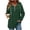Green, variant on Horkkom Quarter Zip Pullover Women Casual Tunic Drawstring Tops Fashion Solid Color Comfort Hoodie with Pockets XL